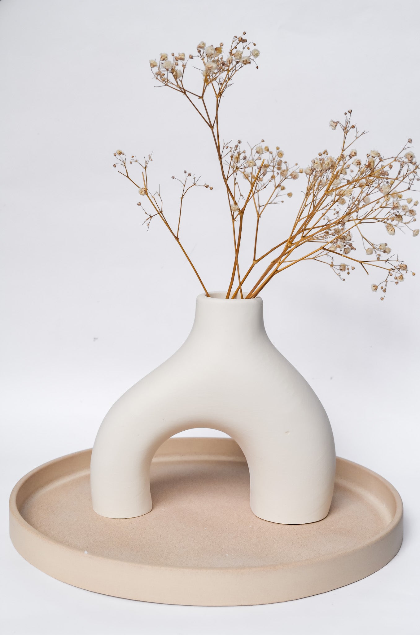 Asymmetrical Harmony Stone Vase