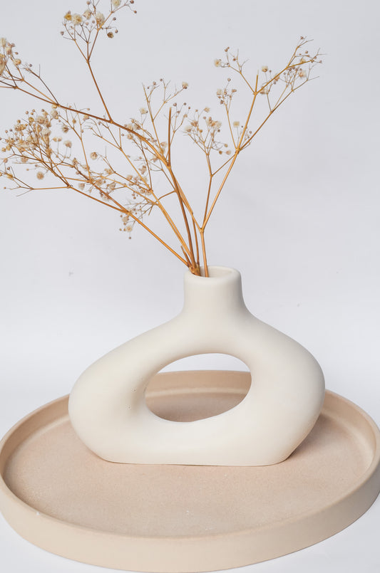 Lotus Harmony Stone Vase