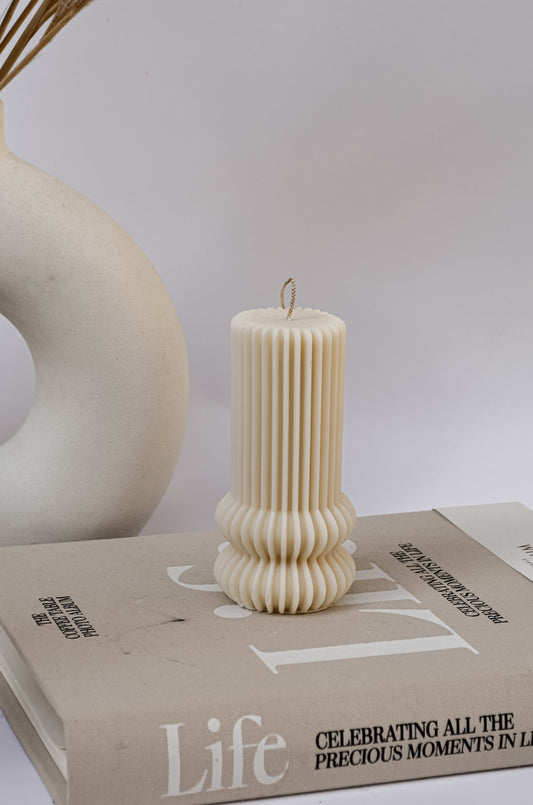 nordic wabi-sabi design candle